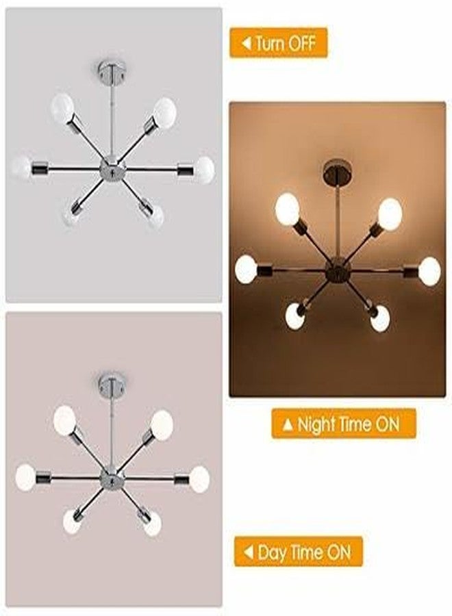 GAUVIK 245/6 Light Chandelier Nordic Living Room Modern Dining Room Bedroom Creative Lights Silver Deco Lighting - Image 4